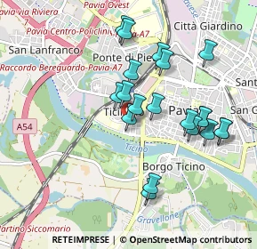 Mappa Via Depretis, 27100 Pavia PV, Italia (0.881)