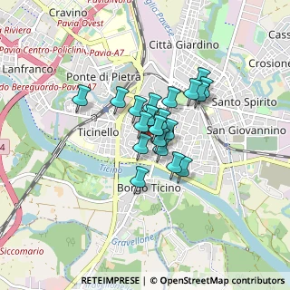 Mappa Via Filippo Cossa, 27100 Pavia PV, Italia (0.532)