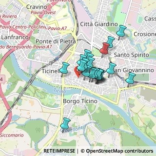 Mappa Via Garavaglia, 27100 Pavia PV, Italia (0.616)