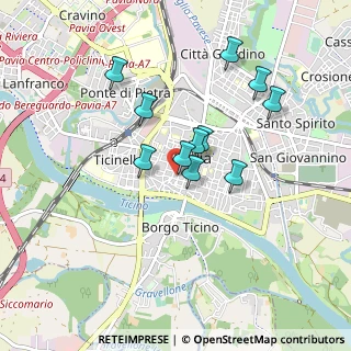 Mappa Via Garavaglia, 27100 Pavia PV, Italia (0.73273)
