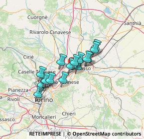 Mappa Via Malonetto, 10032 Brandizzo TO, Italia (9.52375)