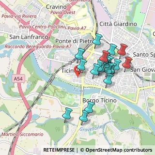 Mappa Via Giacomo Franchi, 27100 Pavia PV, Italia (0.8445)