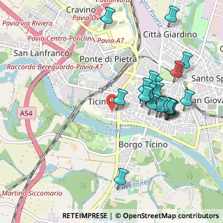 Mappa Via Giacomo Franchi, 27100 Pavia PV, Italia (1.029)