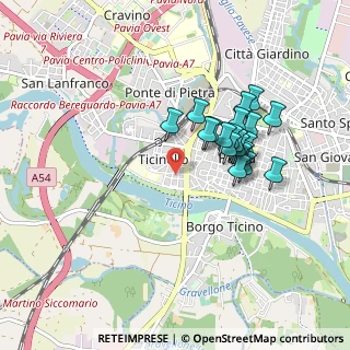 Mappa Via Giacomo Franchi, 27100 Pavia PV, Italia (0.765)