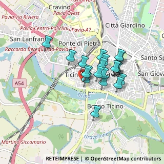 Mappa Via Giacomo Franchi, 27100 Pavia PV, Italia (0.654)