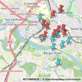 Mappa Via Giacomo Franchi, 27100 Pavia PV, Italia (0.97944)