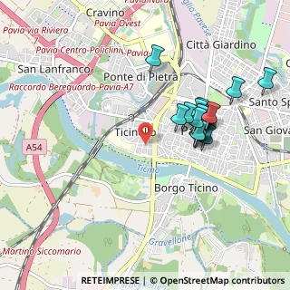 Mappa Via Giacomo Franchi, 27100 Pavia PV, Italia (0.8635)