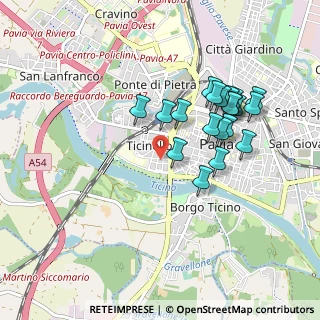 Mappa Via Giacomo Franchi, 27100 Pavia PV, Italia (0.8525)