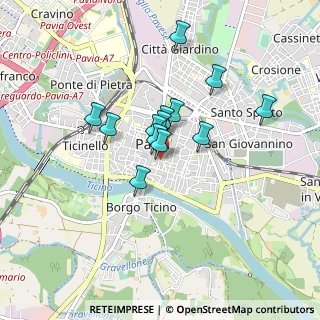 Mappa Via Siro Comi, 27100 Pavia PV, Italia (0.63615)
