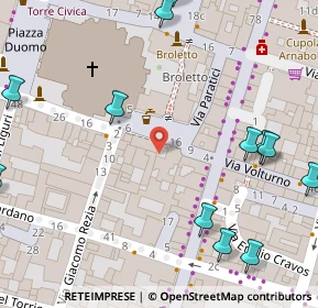 Mappa Piazza Cavagneria, 27100 Pavia PV, Italia (0.1205)