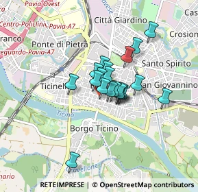 Mappa Piazza Cavagneria, 27100 Pavia PV, Italia (0.5385)