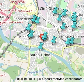 Mappa Piazza Cavagneria, 27100 Pavia PV, Italia (0.93316)