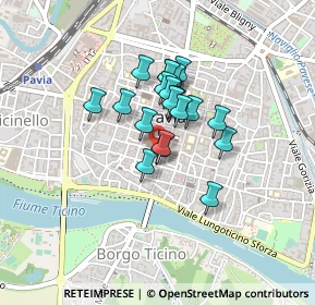 Mappa Piazza Cavagneria, 27100 Pavia PV, Italia (0.286)