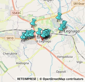 Mappa Via Bianchi Antonio, 37045 Legnago VR, Italia (1.1105)