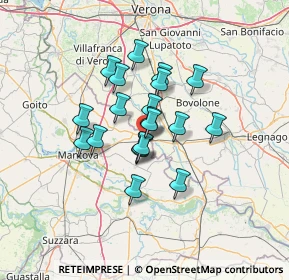 Mappa Via a . Gramsci, 46033 Castel D'ario MN, Italia (9.616)