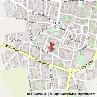 Mappa Via San Rocco, 8, 10040 Leini, Torino (Piemonte)