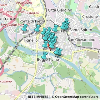 Mappa Piazzale Ponte Ticino, 27100 Pavia PV, Italia (0.5835)