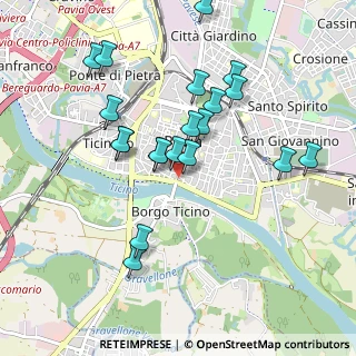 Mappa Piazzale Ponte Ticino, 27100 Pavia PV, Italia (0.9185)