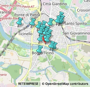 Mappa Via Severino Capsoni, 27100 Pavia PV, Italia (0.5835)