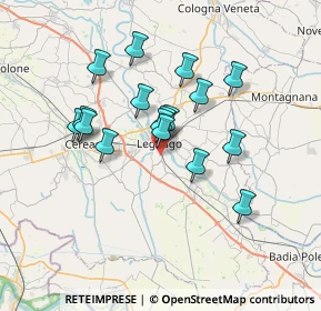 Mappa Via Aldo Moro, 37045 Legnago VR, Italia (5.85294)