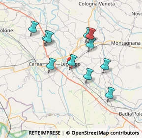 Mappa Via Aldo Moro, 37045 Legnago VR, Italia (6.61818)