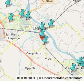 Mappa Via Aldo Moro, 37045 Legnago VR, Italia (2.92538)