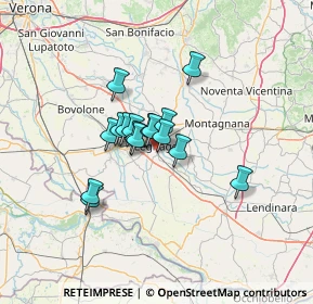 Mappa Via Aldo Moro, 37045 Legnago VR, Italia (8.55625)