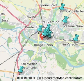 Mappa Lungoticino Visconti, 27100 Pavia PV, Italia (1.44727)