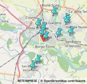 Mappa Via Maestri Comacini, 27100 Pavia PV, Italia (1.74091)