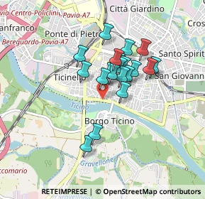 Mappa Lungoticino Visconti, 27100 Pavia PV, Italia (0.636)