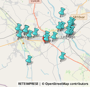 Mappa Via Giuseppe Toniolo, 37045 Legnago VR, Italia (3.6275)