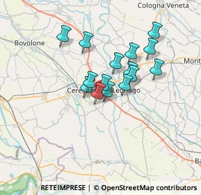 Mappa Via Giuseppe Toniolo, 37045 Legnago VR, Italia (5.13133)