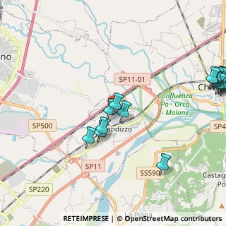 Mappa Via della Resistenza, 10032 Brandizzo TO, Italia (3.0375)