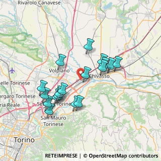 Mappa Via della Resistenza, 10032 Brandizzo TO, Italia (6.66)