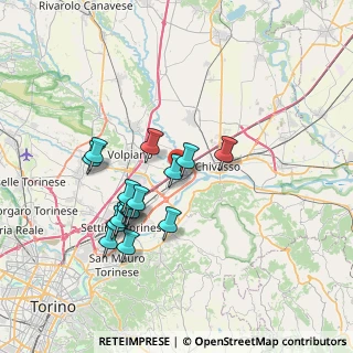 Mappa Via della Resistenza, 10032 Brandizzo TO, Italia (6.53824)
