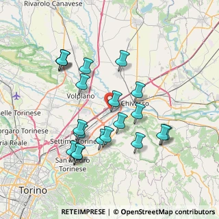 Mappa Via della Resistenza, 10032 Brandizzo TO, Italia (7.3645)