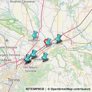 Mappa Via della Resistenza, 10032 Brandizzo TO, Italia (6.8175)