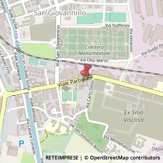 Mappa Viale Partigiani, 125, 27100 Pavia, Pavia (Lombardia)