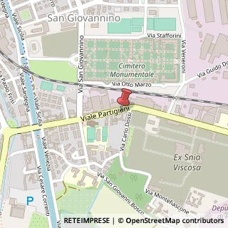 Mappa Viale Partigiani, 133, 27100 Pavia, Pavia (Lombardia)