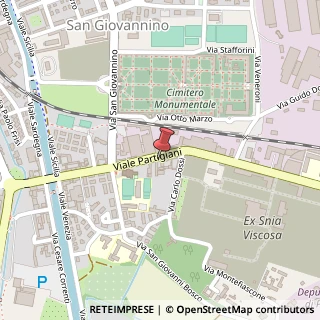 Mappa Viale Partigiani, 119, 27100 Pavia, Pavia (Lombardia)