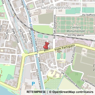 Mappa Viale dei Partigiani,  15, 27100 Pavia, Pavia (Lombardia)
