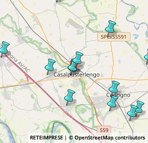 Mappa Via Monte Rosa, 26841 Casalpusterlengo LO, Italia (5.38467)