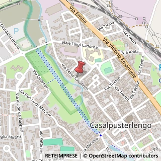 Mappa Via Felice Cavallotti, 106, 26841 Castiglione d'Adda, Lodi (Lombardia)