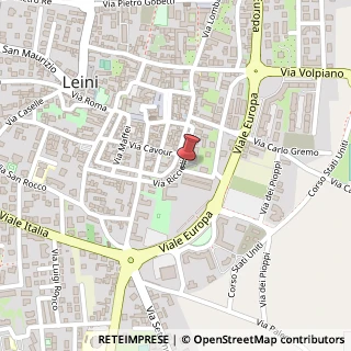 Mappa Via ricciolio 17, 10040 Leini, Torino (Piemonte)