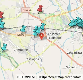 Mappa Via Moratello Valeria, 37045 Legnago VR, Italia (3.094)