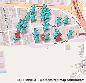 Mappa Via Moratello Valeria, 37045 Legnago VR, Italia (0.22143)