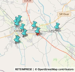 Mappa Via Moratello Valeria, 37045 Legnago VR, Italia (3.63545)