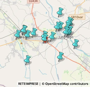 Mappa Via Moratello Valeria, 37045 Legnago VR, Italia (3.5875)