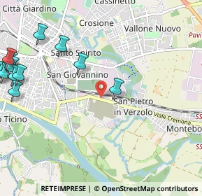 Mappa Viale Montegrappa, 27100 Pavia PV, Italia (1.52)