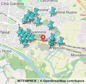 Mappa Viale Montegrappa, 27100 Pavia PV, Italia (0.8615)